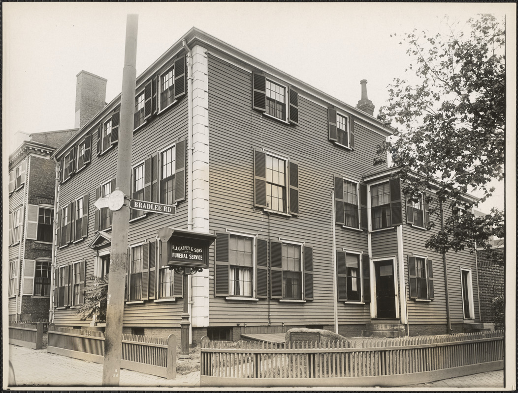 Isaac Hall House at 23 High Street and Bradlee Road, Medford, Mass.