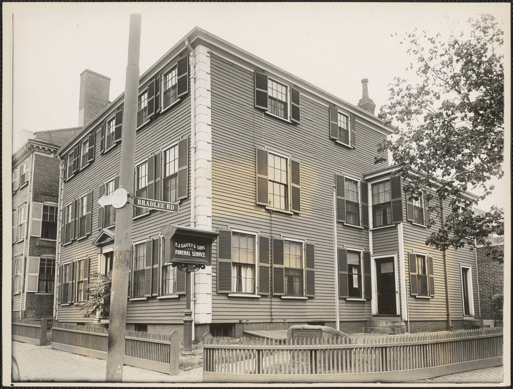 Isaac Hall House at 23 High Street and Bradlee Road, Medford, Mass.