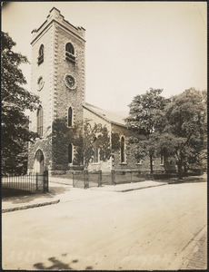 First Congregational Society (Unitarian church), corner of Centre Street and Eliot Street, Jamaica Plain