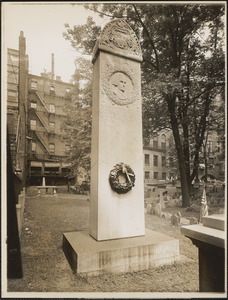 This memorial erected AD MDCCCXCV by the Commonwealth of Massachusetts to mark the grave of John Hancock