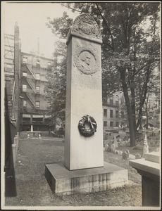 This memorial erected AD MDCCCXCV by the Commonwealth of Massachusetts to mark the grave of John Hancock