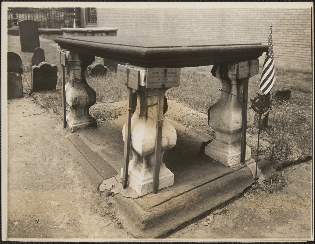 Here lies buried John Winthrop