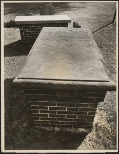 Grave of Richard Mather, the founder of the Mather family in New England