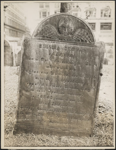 Grave of Elisha Brown at Granary Burying Ground, Boston, Mass.