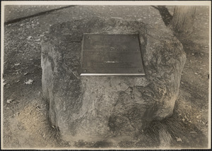 The site of the Old Belfrey from which the alarm was rung, April 19, 1775