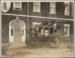 Garrison Inn (doorway and stage coach), Newburyport, Mass.