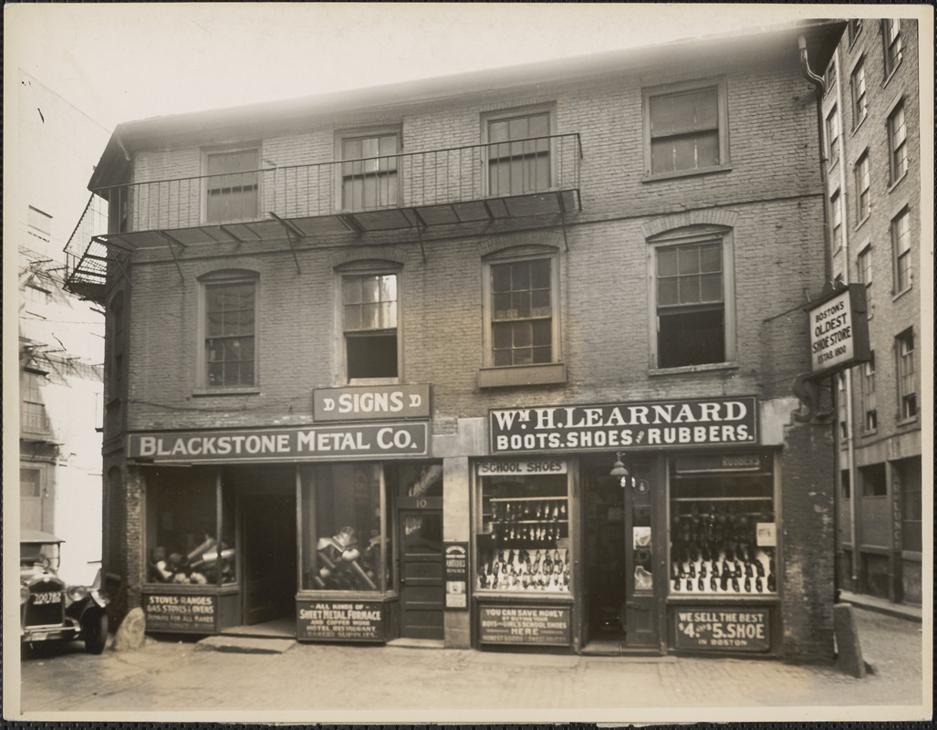 Oldest Brick Building, Creek Square, 10 Marshall Street, Boston, Mass.