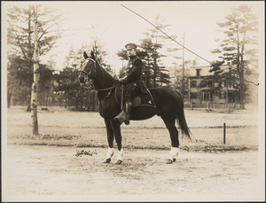 Officer McCabe astride a horse