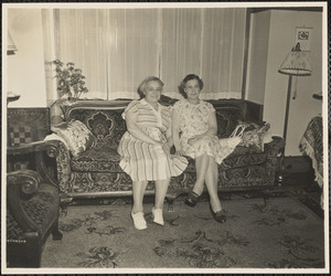 Mrs. Dorothy Downs and her sister Miss Mary Taylor