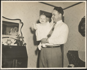 James J. Greeley and family. Baby girl Susan [and Jim Greeley]