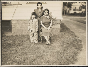 Mrs. Ester Tangookian and Peter [and Mrs. Alice Mahakian]