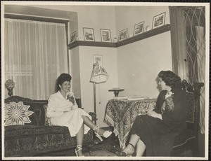 Mrs. Alice Mahakian's daughter Martha. Miss Gloria Lanzzella, Martha's god-mother