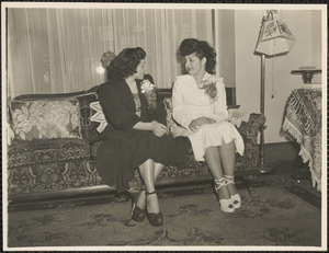 Mrs. Alice Mahakian's daughter Martha. Miss Gloria Lanzzella, Martha's god-mother