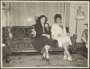 Mrs. Alice Mahakian's daughter Martha. Miss Gloria Lanzzella, Martha's god-mother