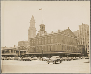 Faneuil Hall with Custom House in background, Boston