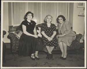 Miss Elisa Bozaghanian, Laura [Arzouhaljian] and Santough [Abdalian]