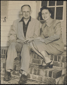 Fred Leonard Warren, Jr. Mayflower Wanderland. Mr. & Mrs. Warren steps