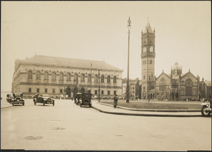 Copley Square, Boston Public Library and Old South Church