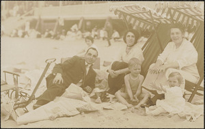 Abdalian family on a beach
