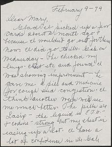 Correspondences to MA Reardon (1979-1982), n. II