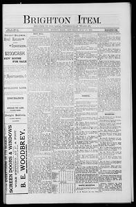 The Brighton Item, July 25, 1891