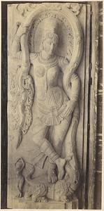 Sculpted panel of female deity
