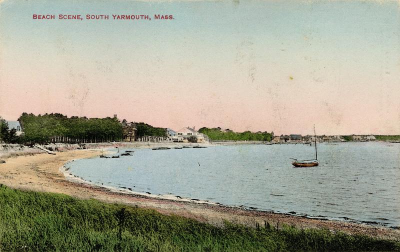 Beach scene, South Yarmouth, Mass.