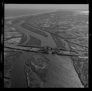 PI bridge, high and low tide, Hampton Coast Guard station, Boar’s Head Hampton