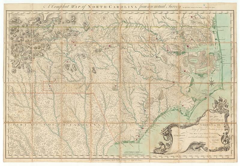 A compleat map of North Carolina from an actual survey