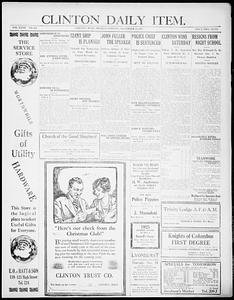 Clinton Daily Item. December 15, 1924 - Digital Commonwealth