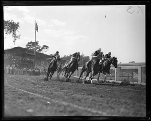 Horse racing at the country club