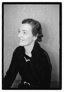 A woman posing