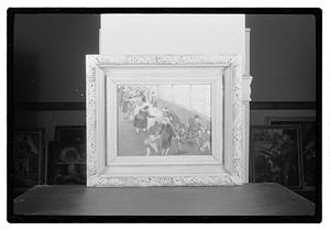 Modern art c/o Collier Copies of oils & watercolor & 2 statues