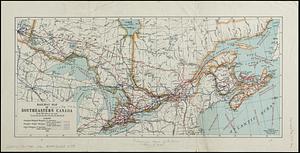 Railway map of Southeastern Canada