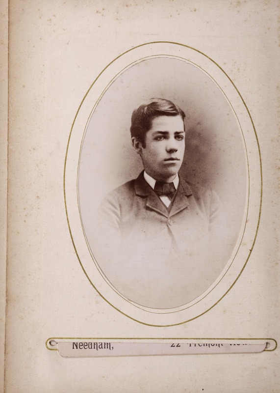 Newton High School, class of 1885 photographs - Unidentified Male Student -