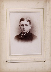Newton High School, class of 1885 photographs - Unidentified Male Student -