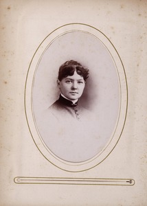 Newton High School, class of 1885 photographs - Unidentified Female Student -