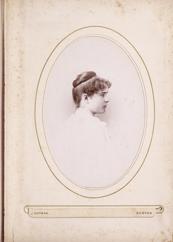Newton High School, class of 1885 photographs - Unidentified Female Student -