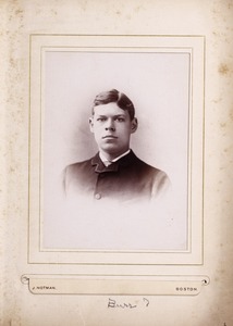 Newton High School, class of 1885 photographs - Burr? (Male Student) -