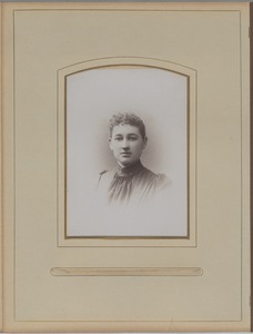 Newton High School, class of 1890 photographs - Unidentified Female Student -