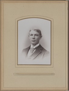Newton High School, class of 1890 photographs - Unidentified Male Student -