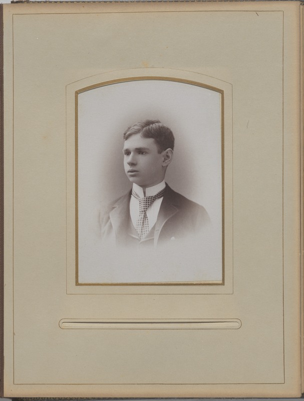 Newton High School, class of 1890 photographs - Unidentified Male Student -