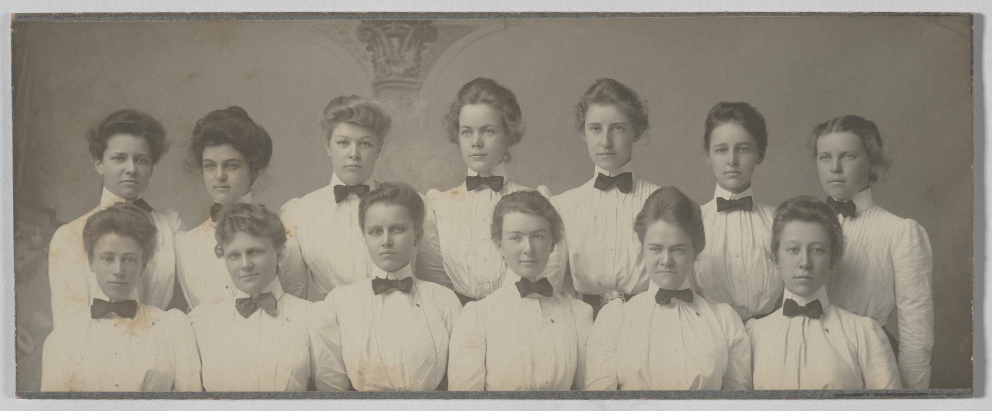 Newton High School Class of 1900 yearbook pictures plus reunion biographies, 1900 - - Thirteen Female Students -