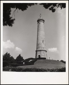 Myles Standish monument on the crest of Captain's Hill, Duxbury, Mass.