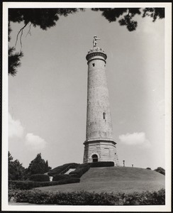 Myles Standish monument on the crest of Captain's Hill, Duxbury-