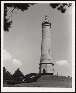 Myles Standish monument on the crest of Captain's Hill, Duxbury