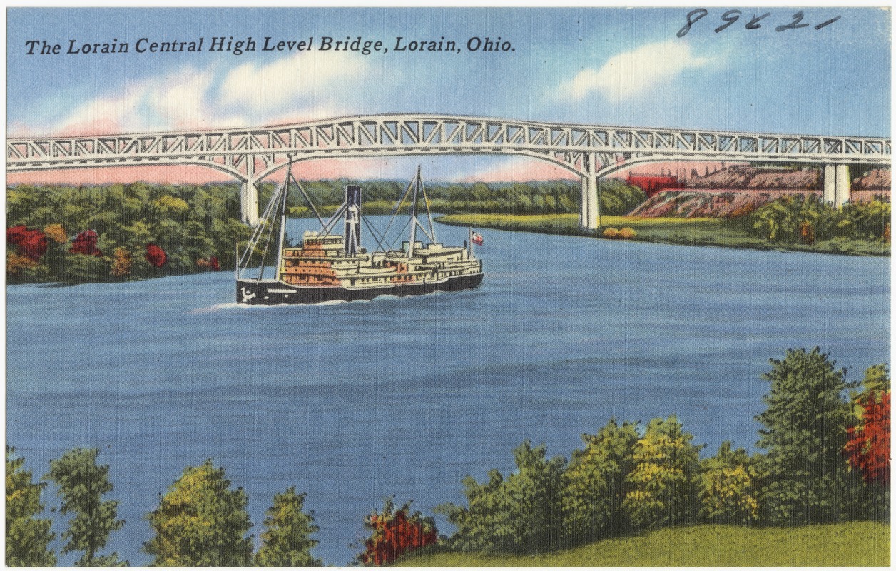 The Lorain Central High Level Bridge, Lorain, Ohio