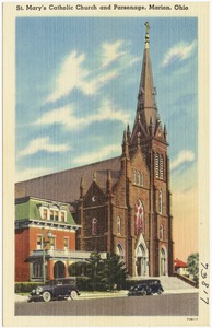 St. Mary's Catholic Church and parsonage, Marion, Ohio