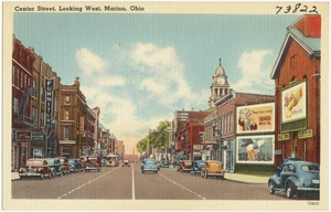 Center Street, looking west, Marion, Ohio