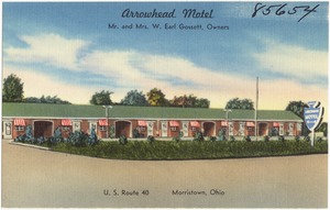 Arrowhead Motel, Mr. and Mrs. Earl Gossett, owners. U.S. Route 40, Morristown, Ohio